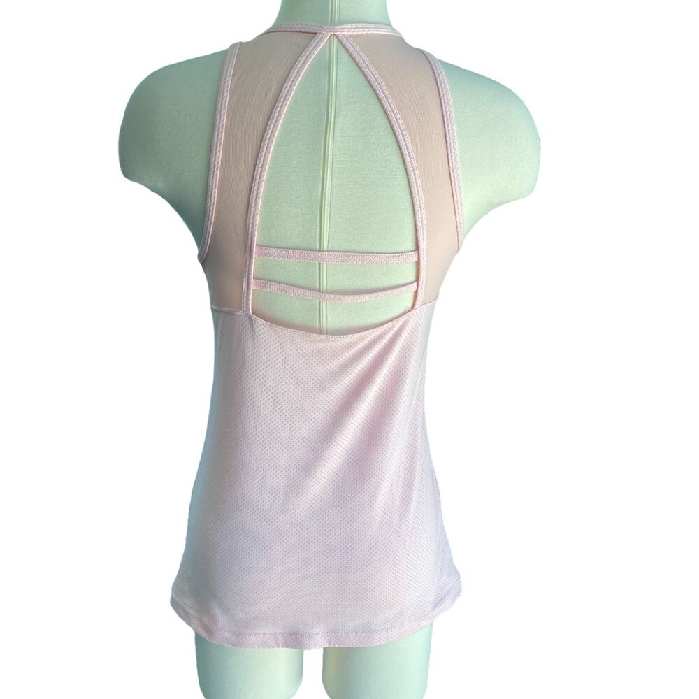 EUC Lorna Jane Sleeveless Open Back Workout Top Pink Size Medium